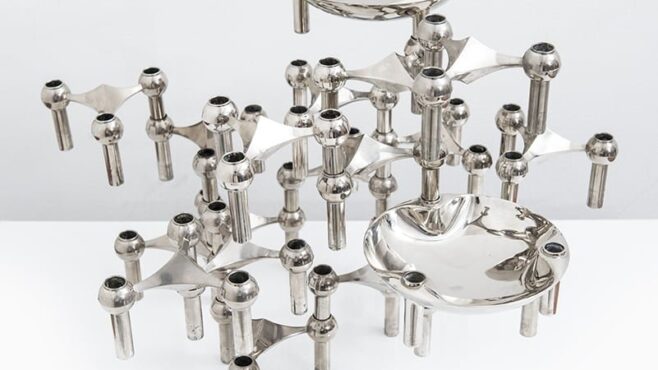 Ceasar Stoffi candlesticks produced by Nagel at Studio Schalling