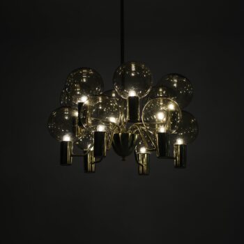 Hans-Agne Jakobsson ceiling lamp in brass and glass at Studio Schalling
