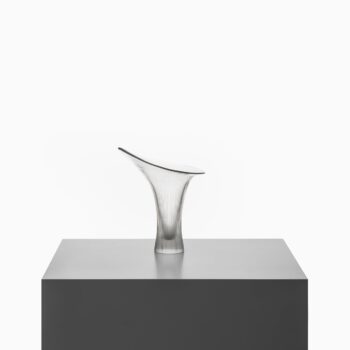 Tapio Wirkkala Kantarelli glass vase by Iittala at Studio Schalling