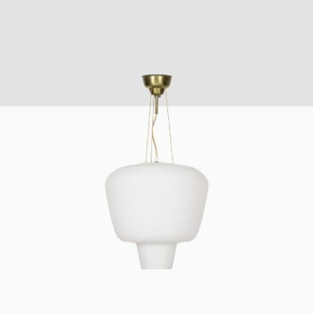 ASEA ceiling lamp in opaline glass and brass at Studio Schalling