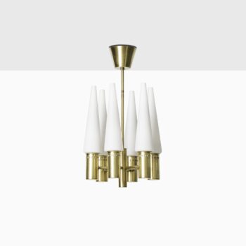 Hans-Agne Jakobsson ceiling lamp in brass and glass at Studio Schalling