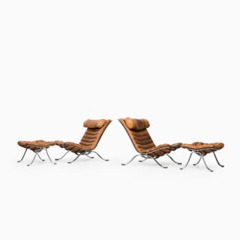 Arne Norell Ari easy chairs with footstools at Studio Schalling