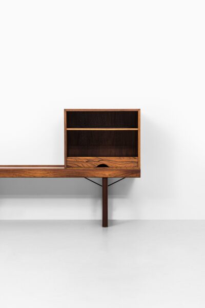 Torbjørn Afdal Krobo bench with LP box at Studio Schalling