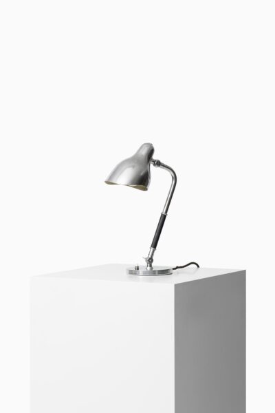 Vilhelm Lauritzen table lamps in chromed steel at Studio Schalling