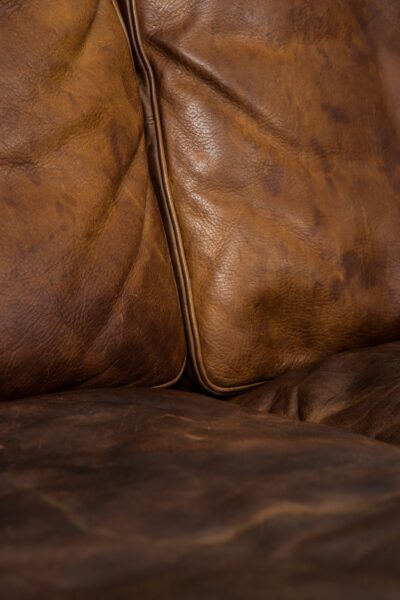 Børge Mogensen sofa model 2213 in cognac brown leather at Studio Schalling