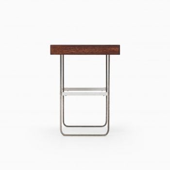 Side table in steel and wengé at Studio Schalling