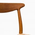 Hans Wegner dining chairs model W2 in oak at Studio Schalling