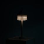 Hans-Agne Jakobsson table lamp in white metal at Studio Schalling