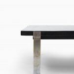 Jørgen Høj coffee table in steel and lacquered oak at Studio Schalling