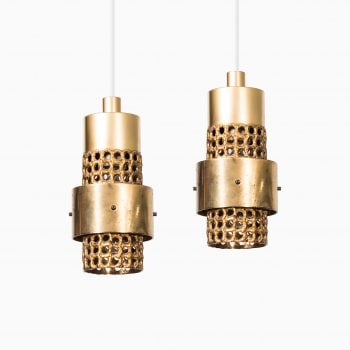 Pierre Forsell ceiling lamps in brass at Studio Schalling