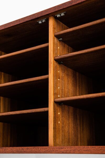 Hans Wegner wall mounted sideboards in teak at Studio Schalling