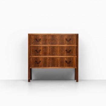 Jacob Kjær bureau in rosewood and brass at Studio Schalling