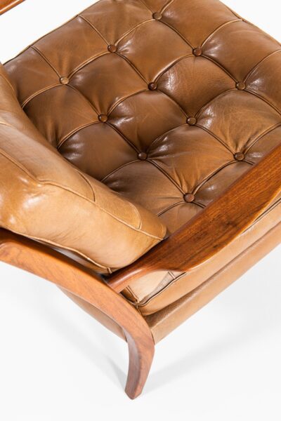Arne Norell Löven easy chair in walnut at Studio Schalling