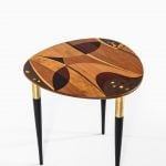 Bodafors side table with beautiful intarsia at Studio Schalling