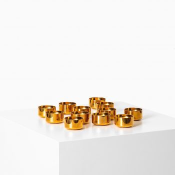 Pierre Forsell shot glasses in brass at Studio Schalling
