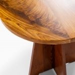 Round side table in oregon pine and elm at Studio Schalling