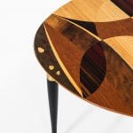 Side table with intarsia by Bodafors at Studio Schalling