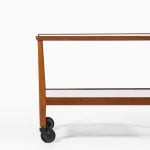 Otto Schulz trolley in oak and woven cane at Studio Schalling