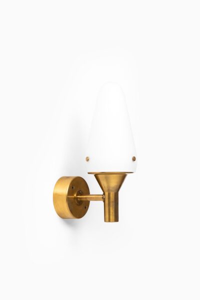 Hans-Agne Jakobsson wall lamps in brass and opal glass at Studio Schalling