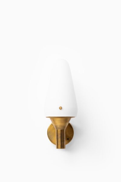 Hans-Agne Jakobsson wall lamps in brass and opal glass at Studio Schalling