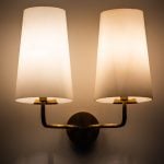 Fog & Mørup wall lamp in brass and glass at Studio Schalling