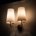 Fog & Mørup wall lamp in brass and glass at Studio Schalling