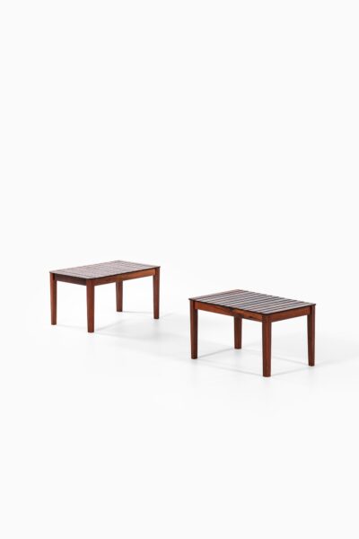 Side tables by Alberts in solid rosewood at Studio Schalling