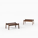 Percival Lafer side tables in rosewood at Studio Schalling