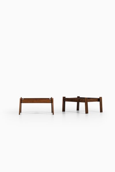 Percival Lafer side tables in rosewood at Studio Schalling