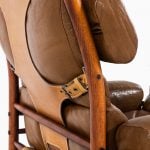 Arne Norell Inca easy chair in brown leather at Studio Schalling
