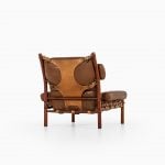 Arne Norell Inca easy chair in brown leather at Studio Schalling