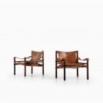 Arne Norell Sirocco easy chairs in rosewood at Studio Schalling