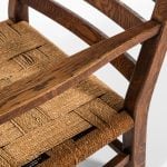 1940's easy chairs in oak and hemp string at Studio Schalling