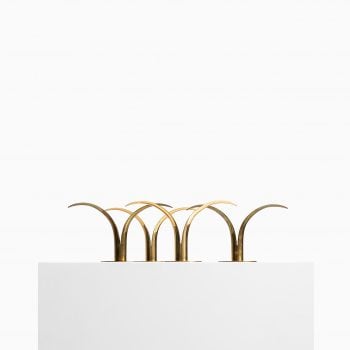 Ivar Ålenius Björk candlesticks in brass at Studio Schalling