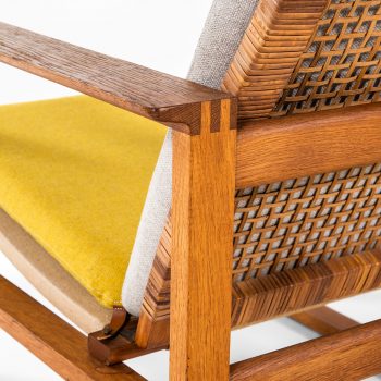 Børge Mogensen sled easy chairs in oak at Studio Schalling
