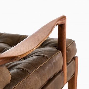 Arne Norell Löven easy chairs in walnut at Studio Schalling