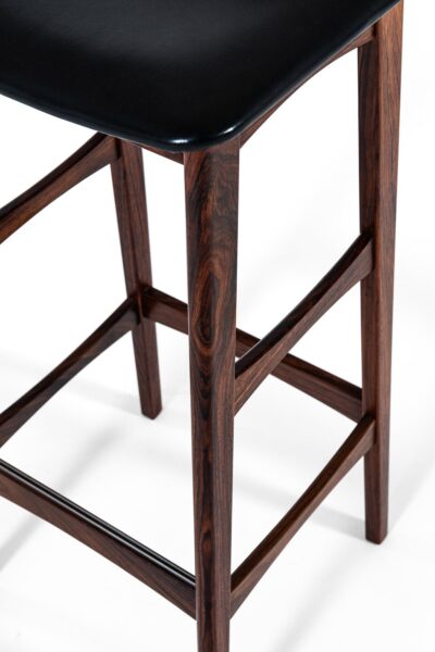Erik Buch bar stools in rosewood by Dyrlund at Studio Schalling