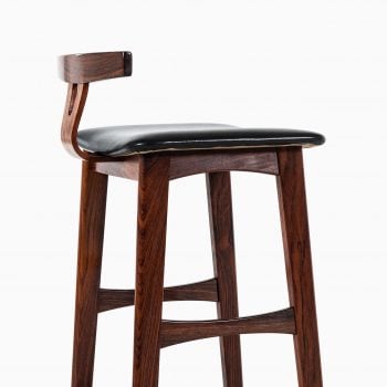Erik Buch bar stools in rosewood by Dyrlund at Studio Schalling