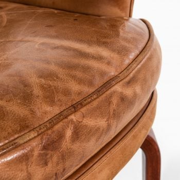 Arne Norell Pilot easy chairs in leather at Studio Schalling