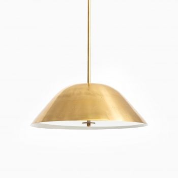 Paavo Tynell ceiling lamp in brass and glass at Studio Schalling