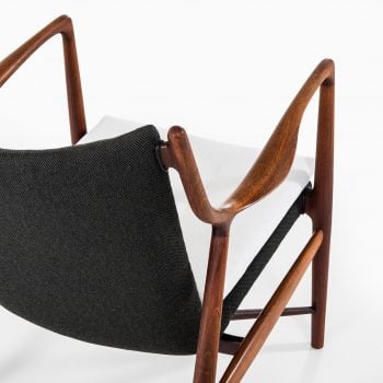 Finn Juhl NV-45 easy chairs by Niels Vodder at Studio Schalling