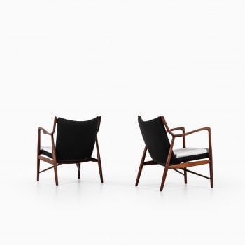 Finn Juhl NV-45 easy chairs by Niels Vodder at Studio Schalling