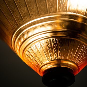 Edward Hald ceiling lamp by Orrefors at Studio Schalling