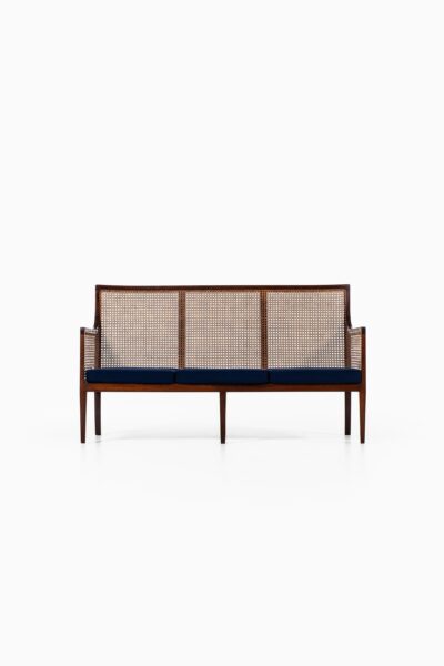 Lysberg Hansen & Therp sofa in mahogany and cane at Studio Schalling