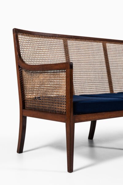 Lysberg Hansen & Therp sofa in mahogany and cane at Studio Schalling