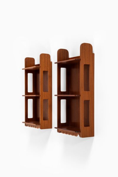 Josef Frank wallhanged bookshelves in mahogany at Studio Schalling