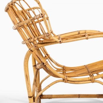 Viggo Boesen easy chairs in rattan and cane at Studio Schalling