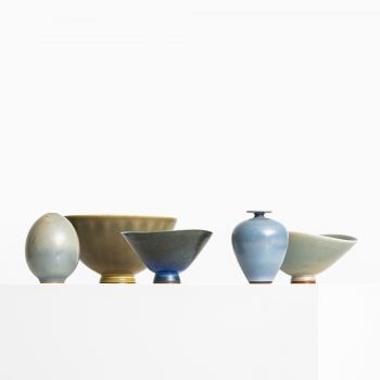Berndt Friberg small ceramic vases at Studio Schalling