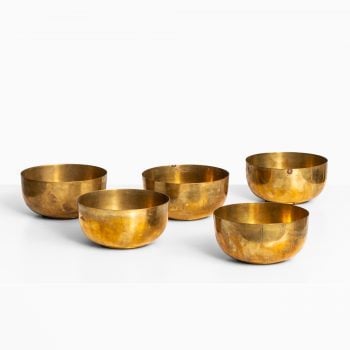 Brass bowls attributed to Carl Auböck at Studio Schalling