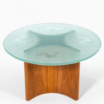 Coffee table in elm by Reiners möbelfabrik at Studio Schalling